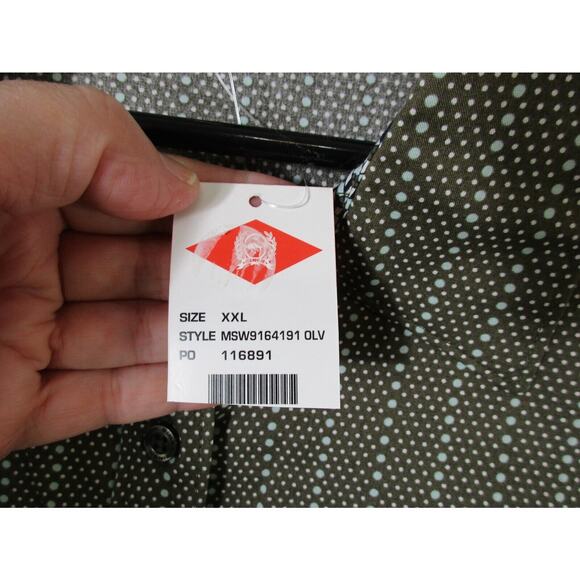 Cinch Ladies Shirt Size XXL Multicolor Print Button Down Flip Cuff MSW9164191 - Picture 8 of 10